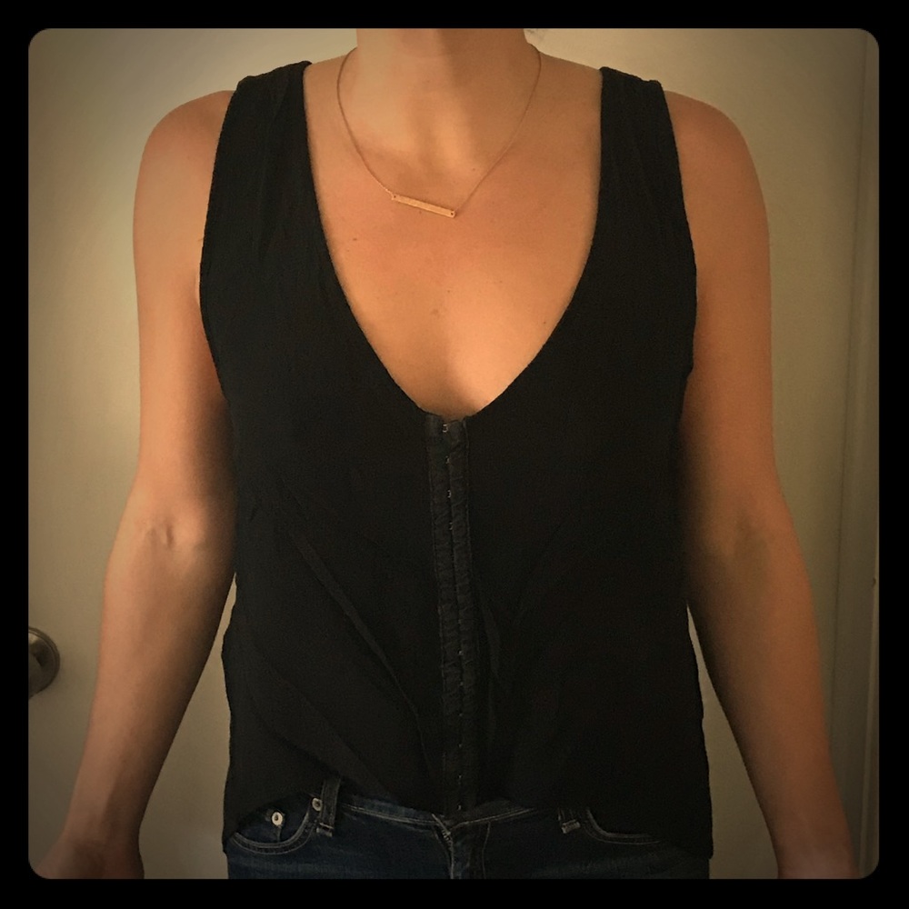 Black tank top